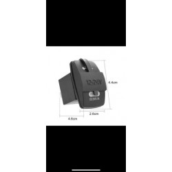 Автомобильный USB-прикуриватель, цифровой вольметр, зарядное устройство с двумя USB-портами, 12V с переключателем